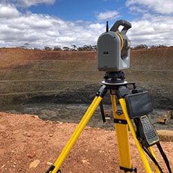 Gruvindustri med Trimble SX12